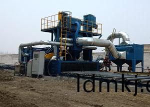 青島平(ping)度Q6940鋼(gang)闆(ban)抛(pao)丸(wan)機(ji)使用現(xian)場(chang)