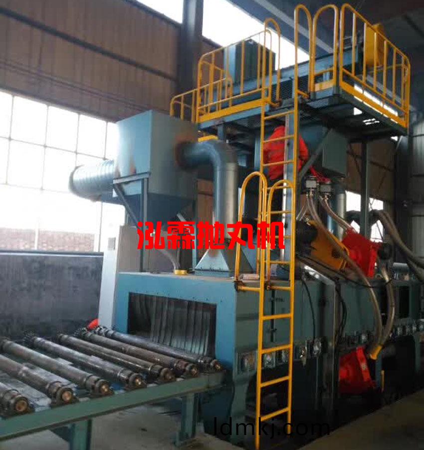 型(xing)材抛丸機使用現場(chang)圖