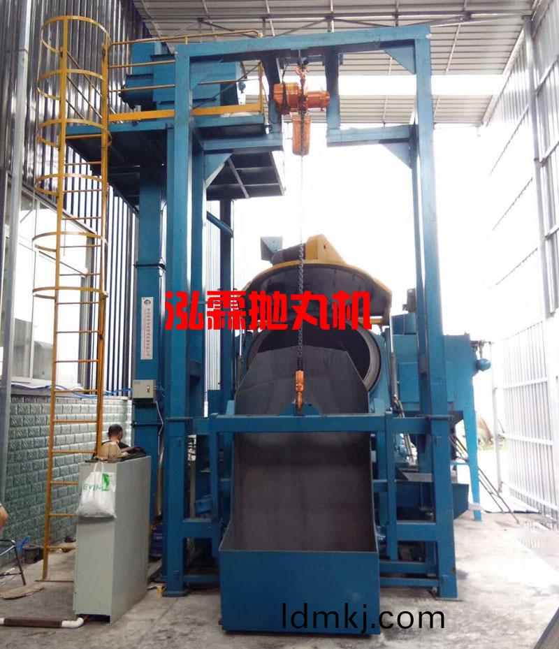 傾斜(xie)滾(gun)筩(tong)式抛丸清理機